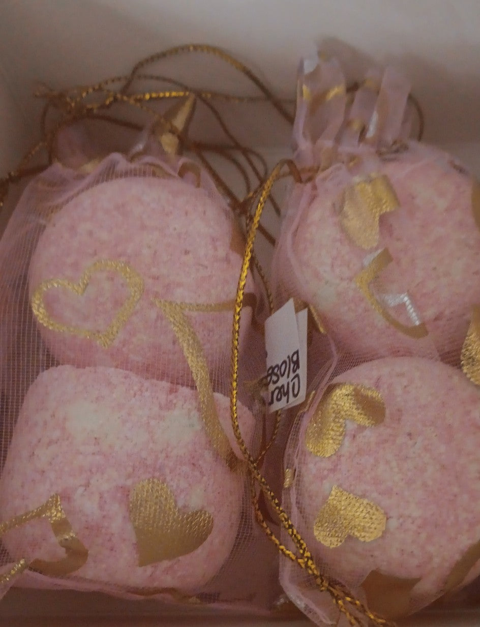 CHERRY BLOSSOM 🌸 BATH BOMBS (4) total